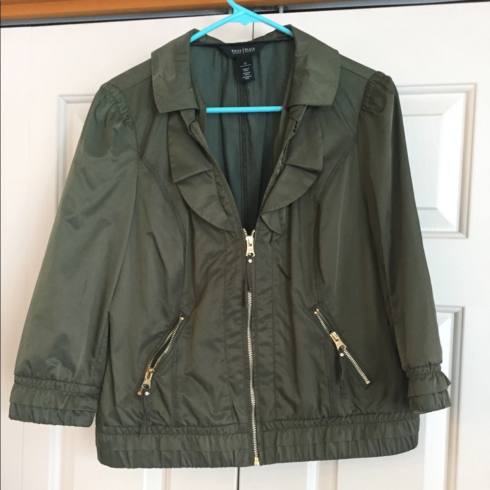 White House Black Market Cropped Bomber